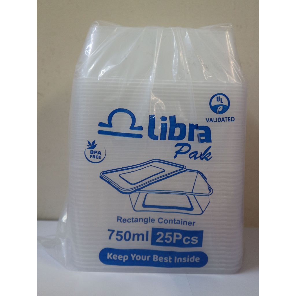 Libra Thinwall Rectangle Container 750ml