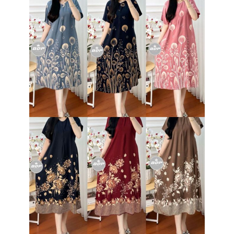 Grosir Dress Daster Busui Remaja Kekinian Viral 2025 5pcs 200rb