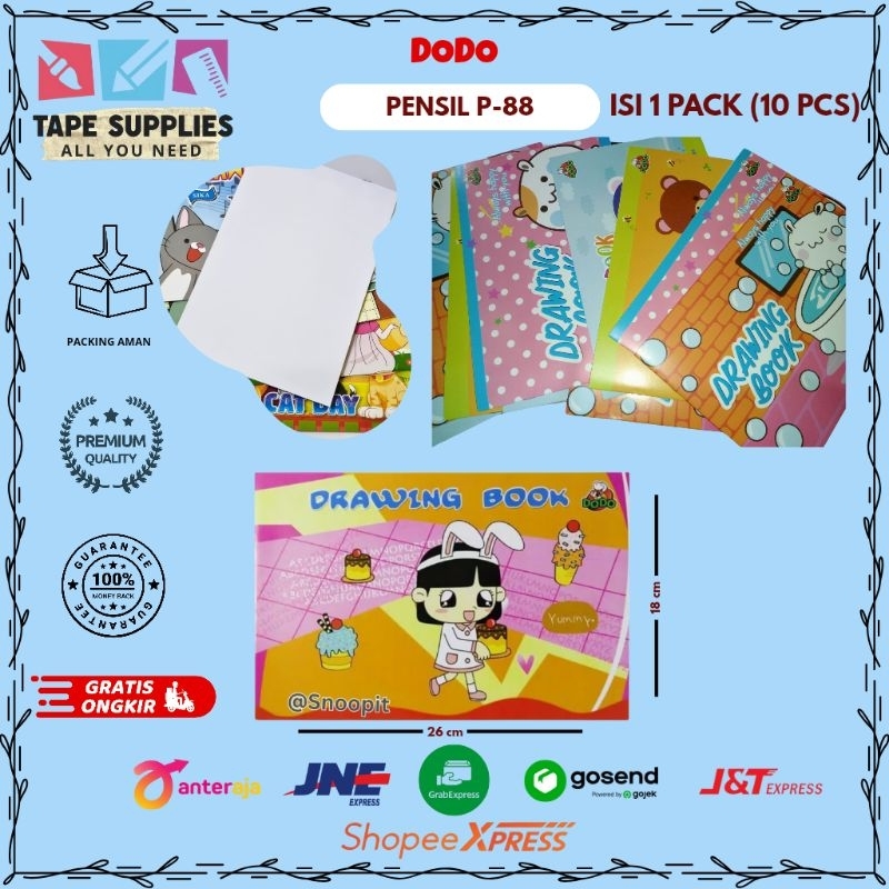 

Buku Gambar DODO A4 / (1 PAK ISI 10 BUKU)