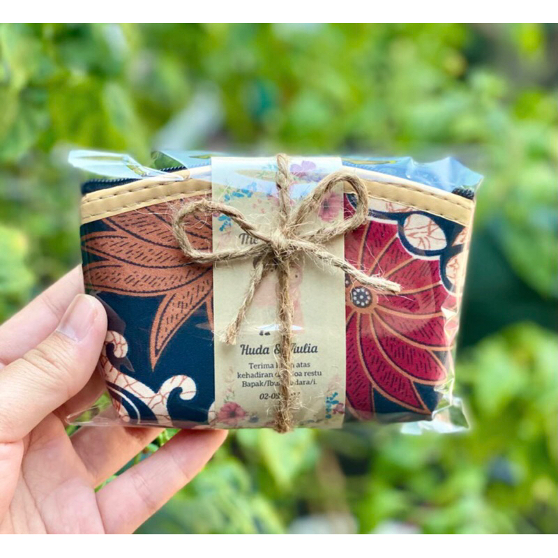 dompet souvenir, dompet batik, dompet hajatan, souvenir pernikahan, souvenir akikah