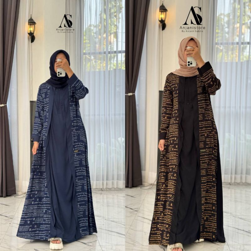 GAMIS ANJANI STORE KORAN HITAM DAN NAVY TWILL UNIQLO