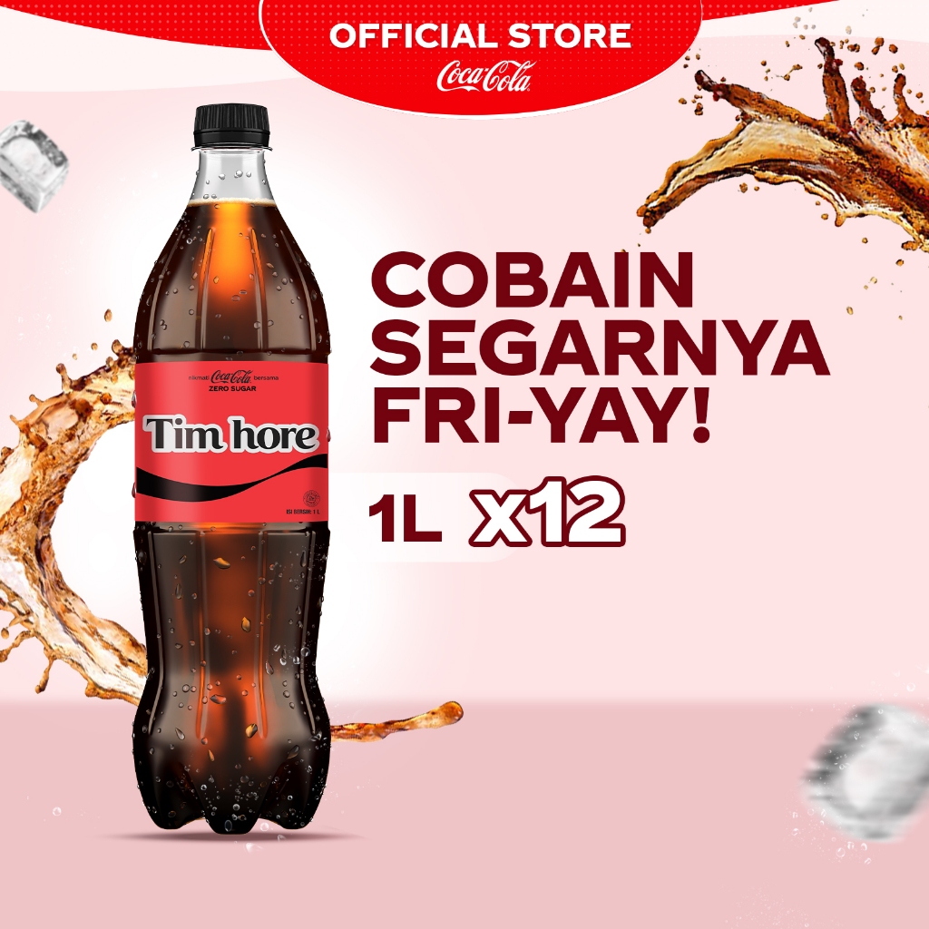 

Coca-Cola Zero Sugar Minuman Soda - Botol 1L x 12pcs