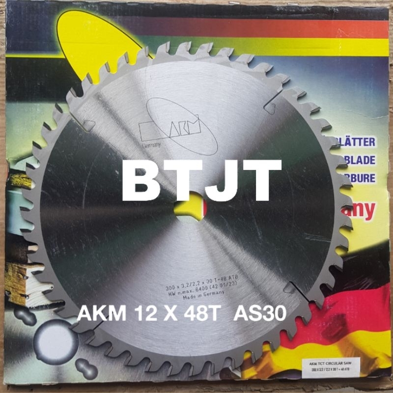 AKM PISAU GERGAJI CIRCULAR SAW BLADE 12" X 48T GIGI AKM GERMANY