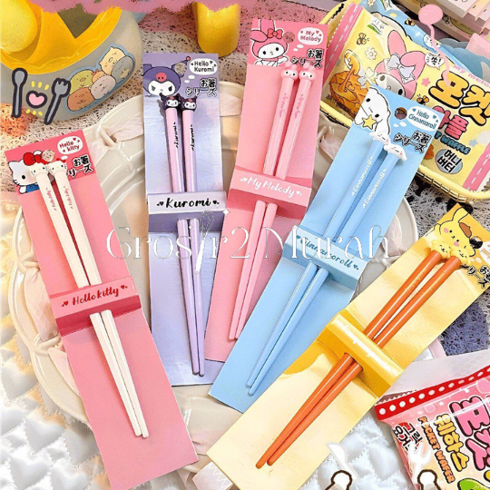 Sumpit Anak Motif Sanrio/Sumpit Karakter Sanrio/Sumpit Karakter Lucu