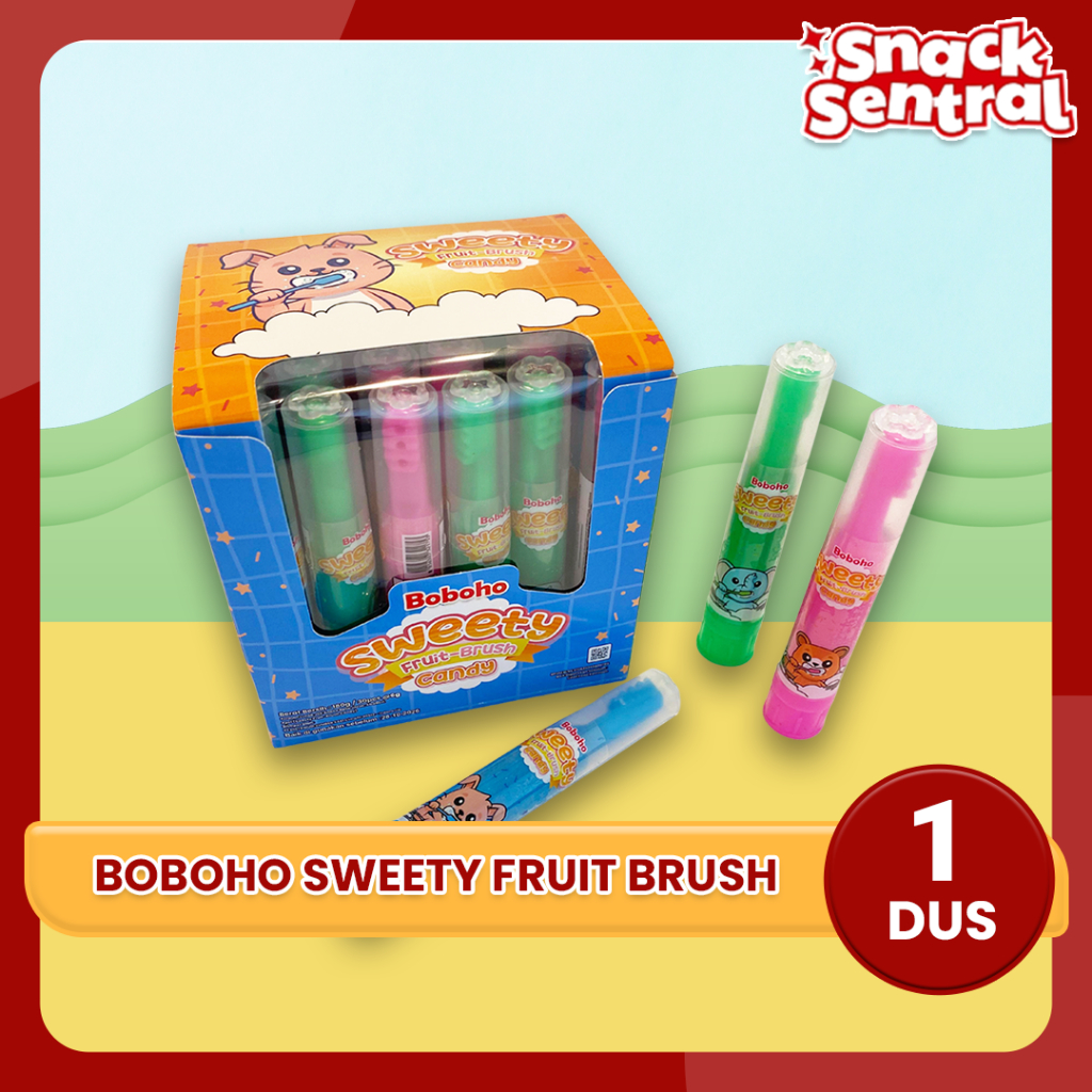 

Permen Cair Sikat Gigi Rasa Buah - Boboho Sweety Fruit Brush 1 Box 30pcs