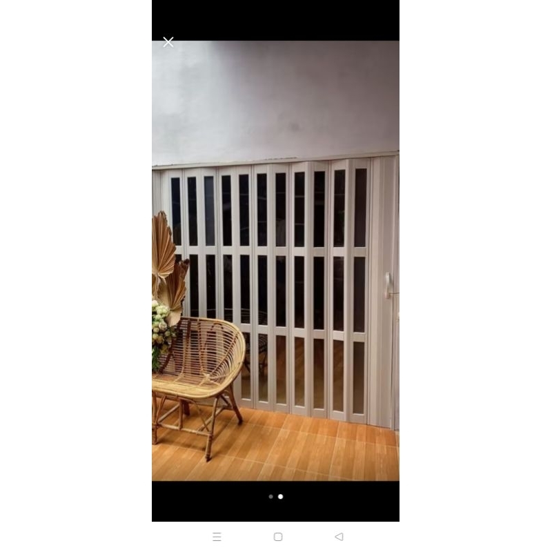 pintu lipat PVC folding door, penyekatan ruangan