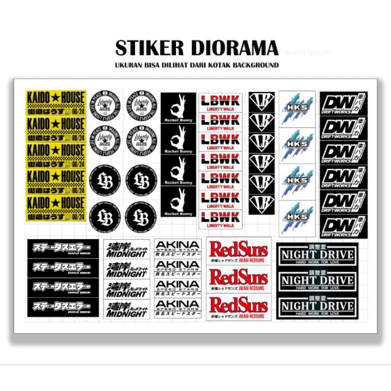 

Sticker diorama F