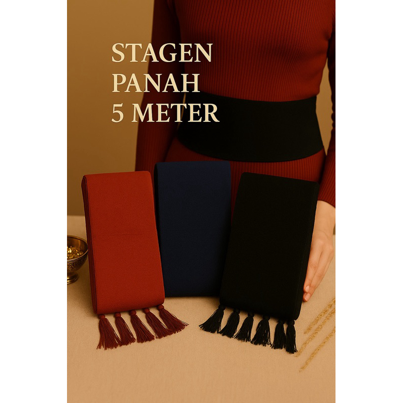 Stagen Tenun Halus 5 Meter – Stagen Panjang Ibu Melahirkan / Kebaya / Adat Postur