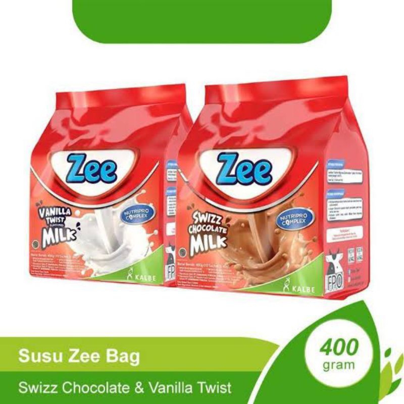 

SUSU ZEE SACHET COKLAT/VANILA 10 X 38 GR (POLYBAG)