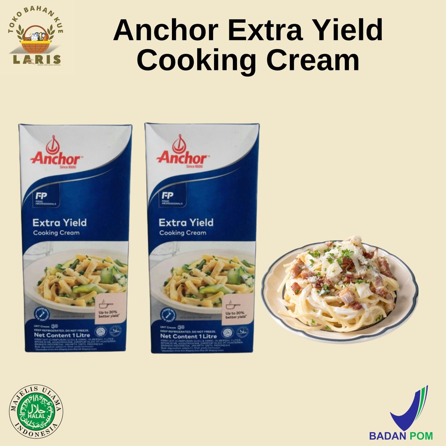 ANCHOR EXTRA YIELD COOKING CREAM 1 LITER