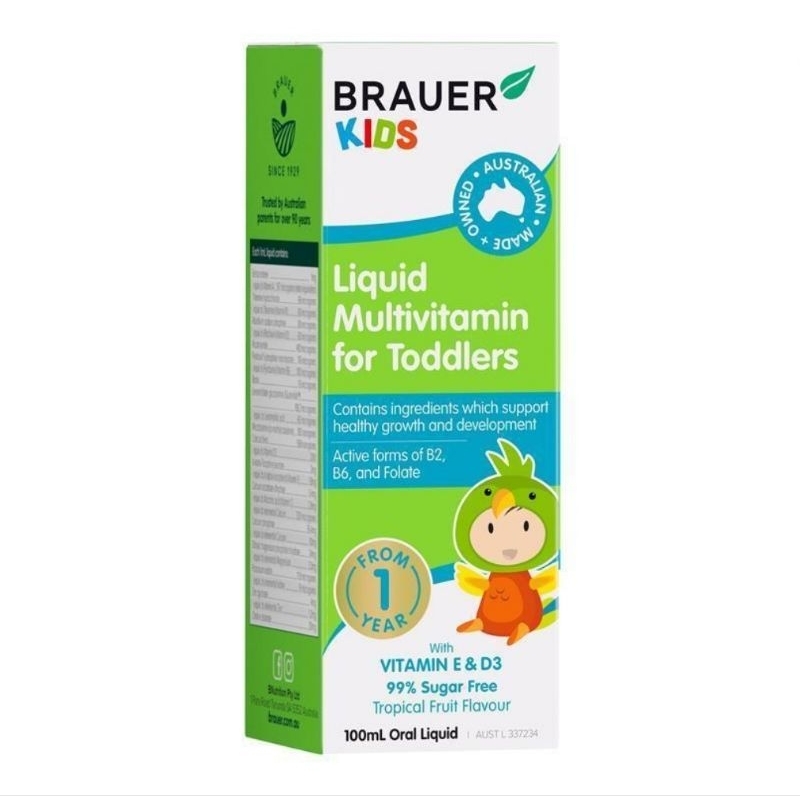 

Brauer Kids Liquid Multivitamin for Toddlers 100ml