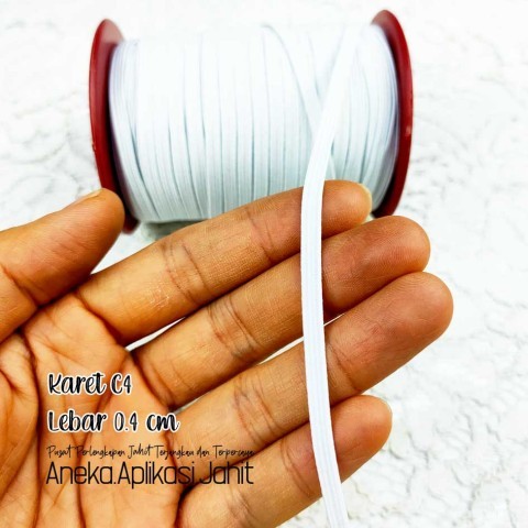 10 METER KARET ELASTIS 0.4 CM / KARET ELASTIK / KARET C4