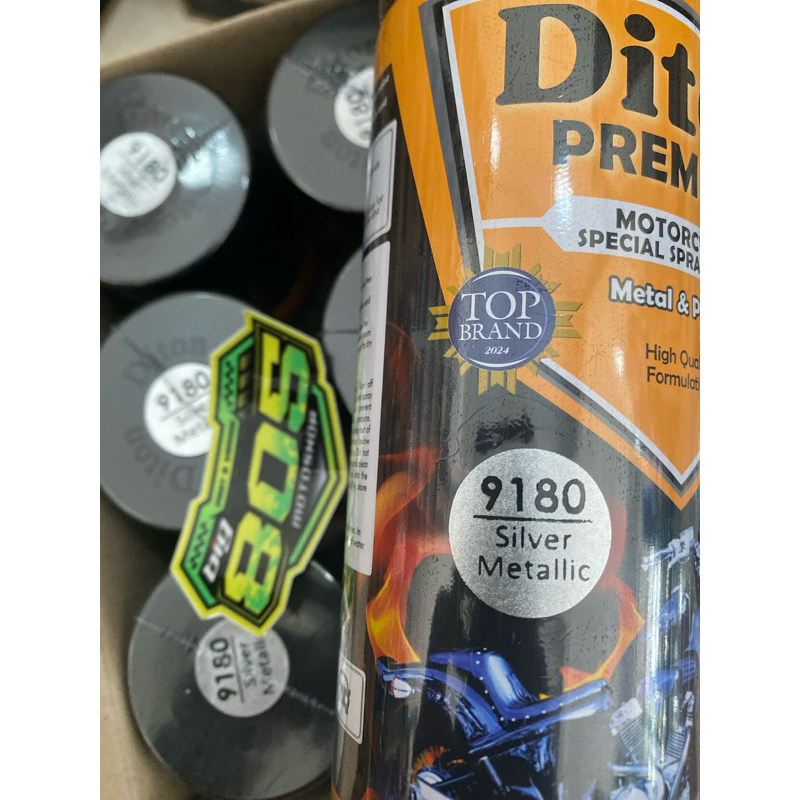 DITON PREMIUM SILVER METALLIC 9180 Cat semprot diton  silver metalik 400cc