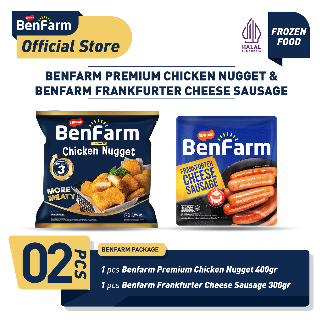 

Benfarm Chicken Nugget Premium & Frankfurter Cheese Sausage