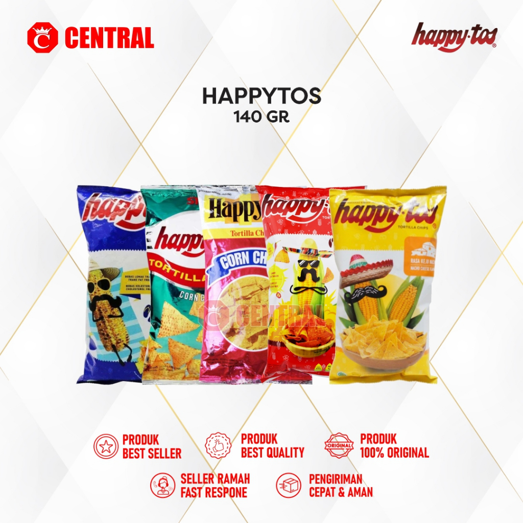 

HAPPY TOS TORTILLA CHIPS 140G