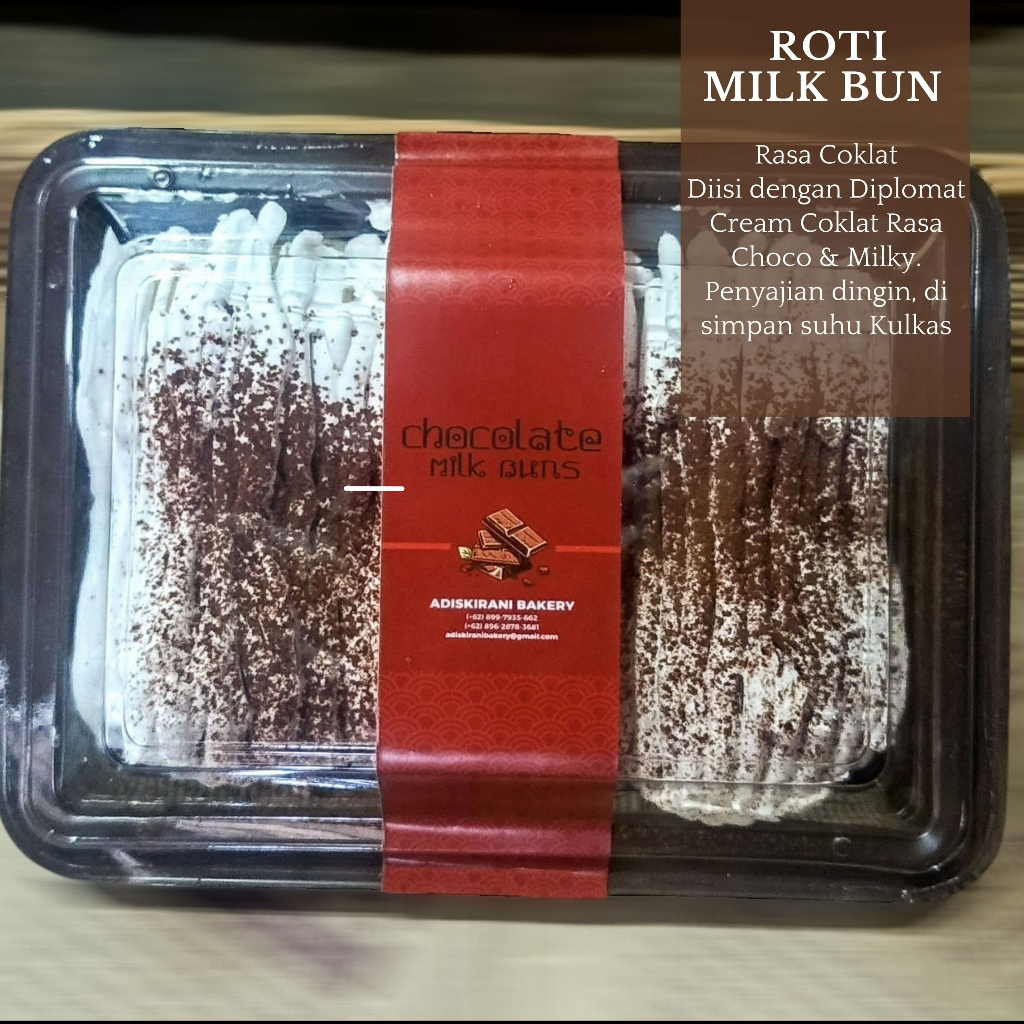 

Roti Milk Bun Chocolate Ukuran Besar