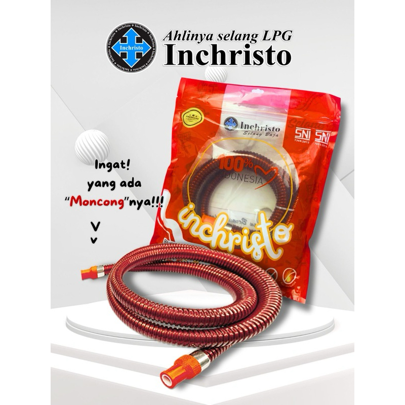 Selang LPG Inchristo Baja Merah