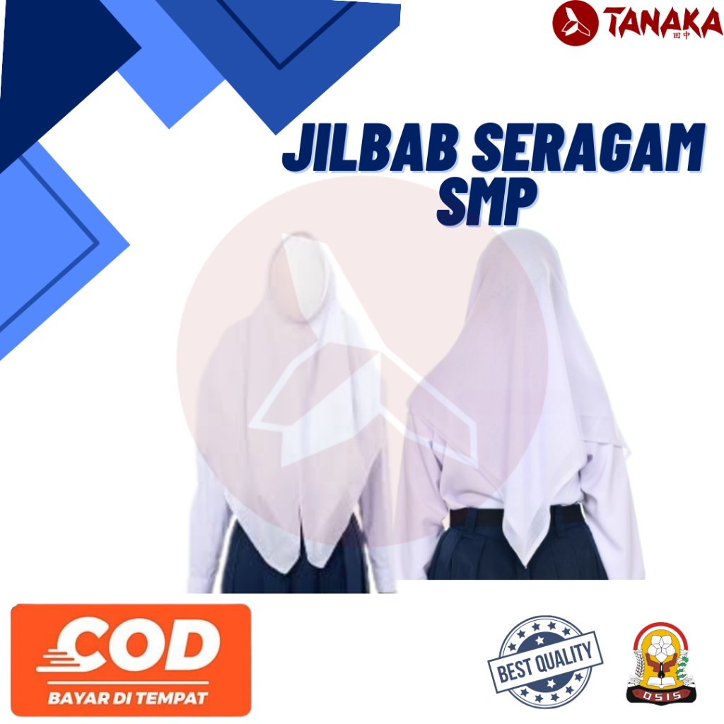 JILBAB SERAGAM SMP PANJANG BAHAN PREMIUM/ROK SERAGAM SMP PANJANG