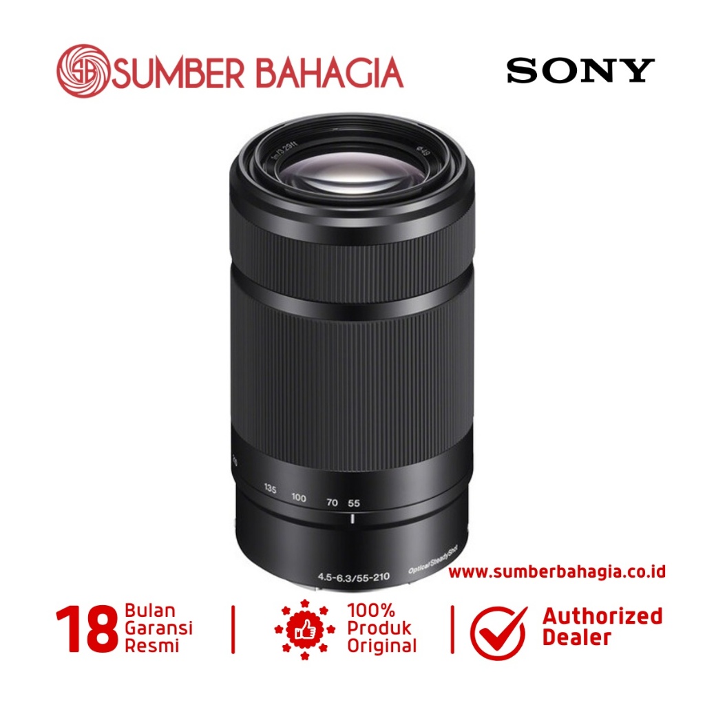 Sony E 55-210 mm F4,5-6,3 Lensa