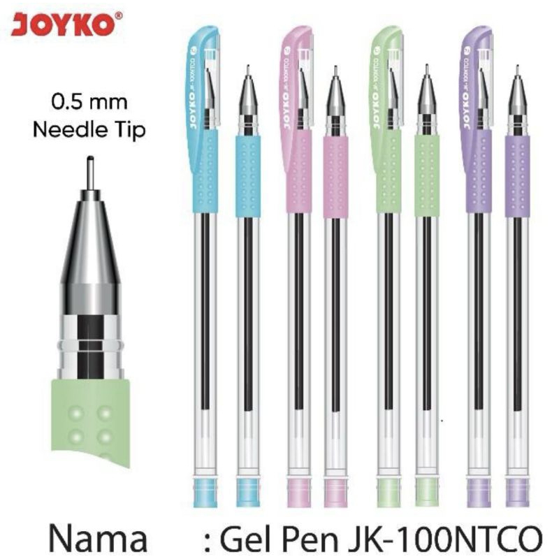 

Pulpen gel pen Joyko 0,5mm jk-100ntco (1pcs)