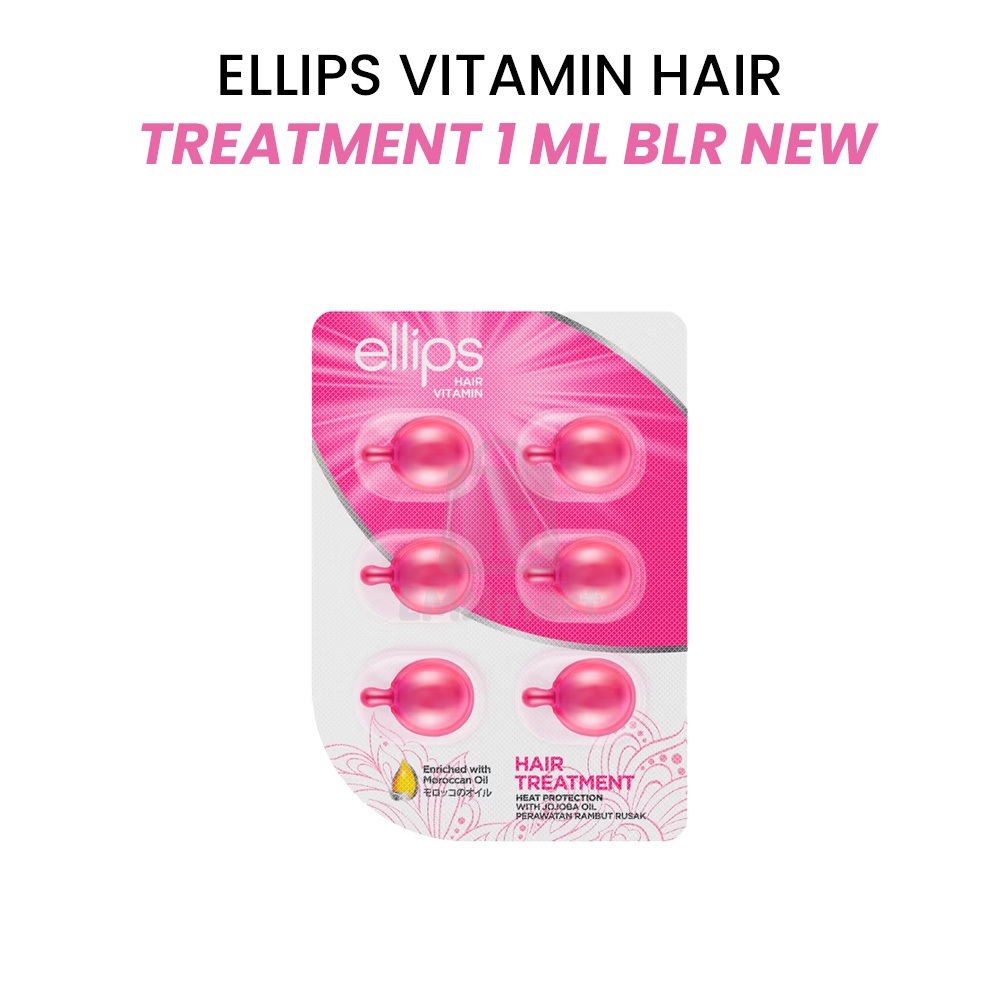 ELLIPS Vitamin Rambut Hair Treatment 1ml 6pcs – Perawatan Rambut Kering Rontok & Rusak