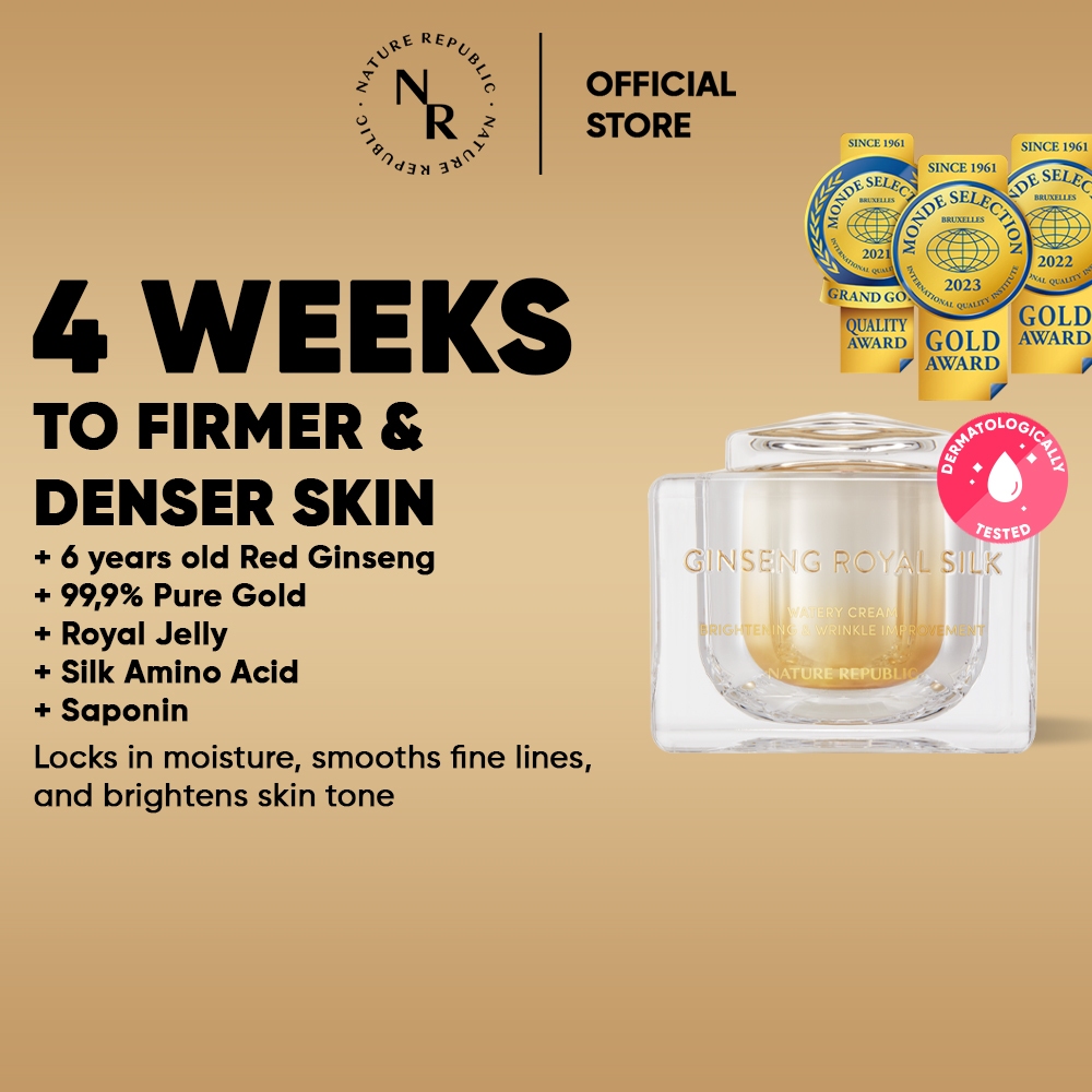 NATURE REPUBLIC Ginseng Royal Silk WATERY CREAM 60ml | Premium Anti Aging Cream, Anti Wrinkle & Firm