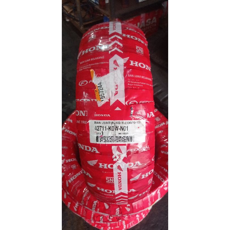 Ban luar Tubles Belakang Motor ADV 150, NMAX, PCX 160 Federal : 130/70-13