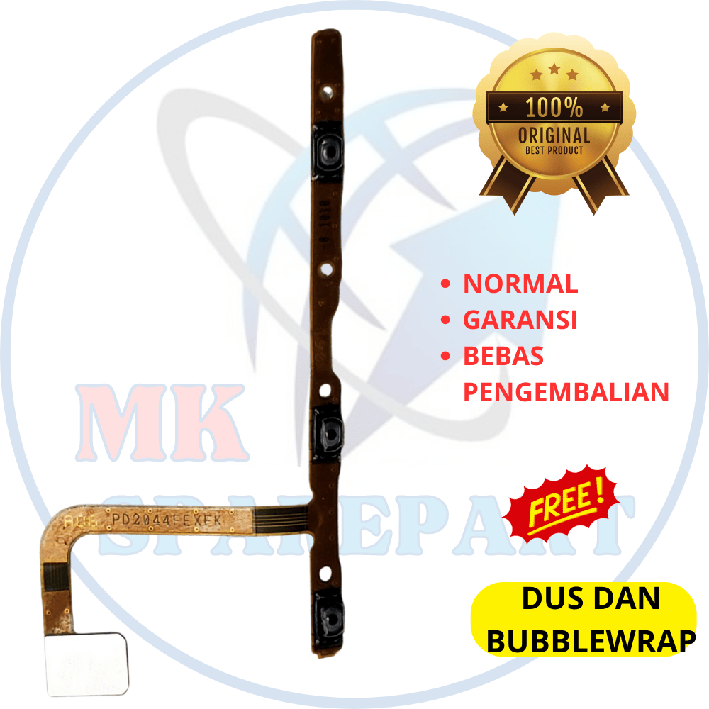 Flexible on off volume hp Vivo Y53s - asli original copotan cabutan bawaan