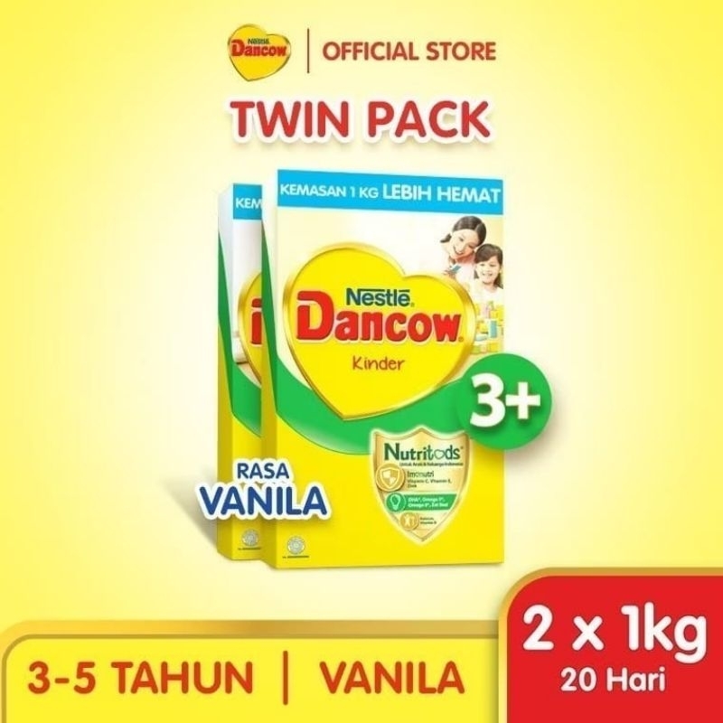 

(2 PCS) DANCOW 3+ MADU VANILA 1KG