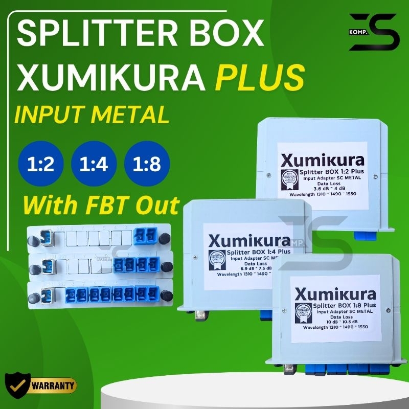 Splitter Box Xumikura Plus With FBT OUT 1:2 / 1:4 / 1:8 - Xumikura Plus - Box Splitter Xumikura