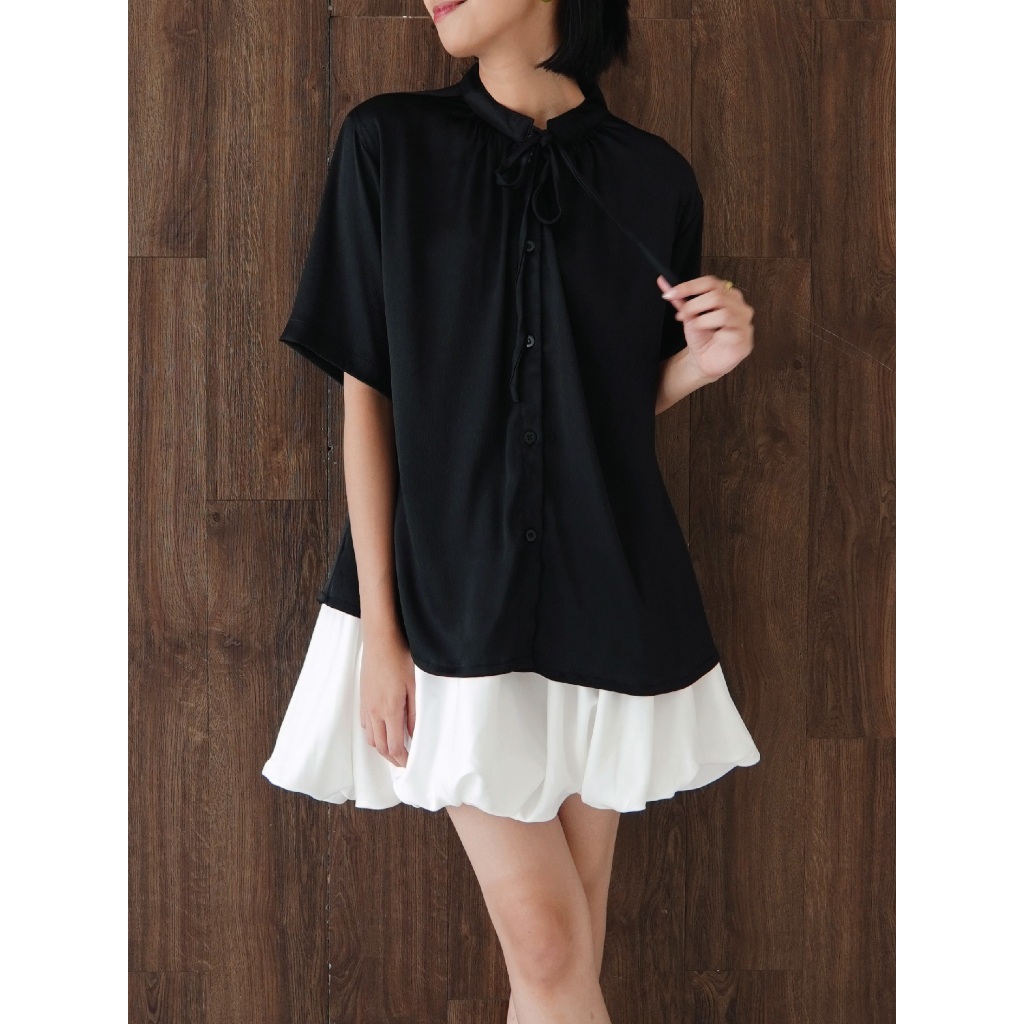 Daybydei - Marla Top (Bowtie Top, Atasan Satin/Silk)