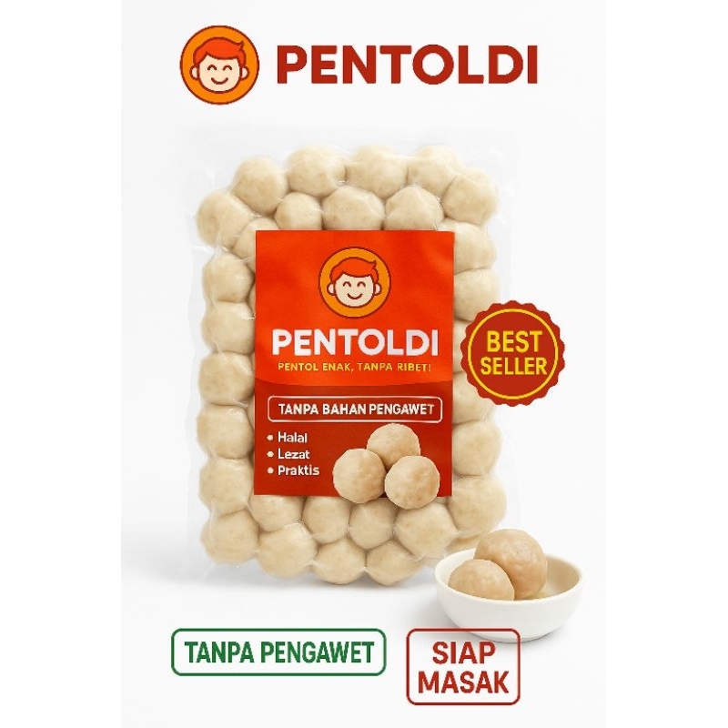 

Pentoldi.id – 100 Butir Pentol Premium (Ayam & Sapi) | Frozen Food Viral 1000gram