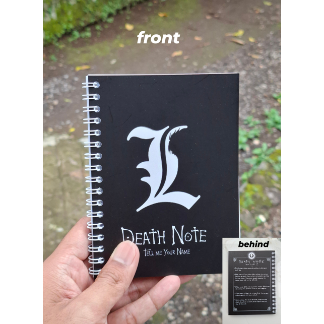 

NOTE BOOK DEATH NOTE A6 BAHAN PREMIUM