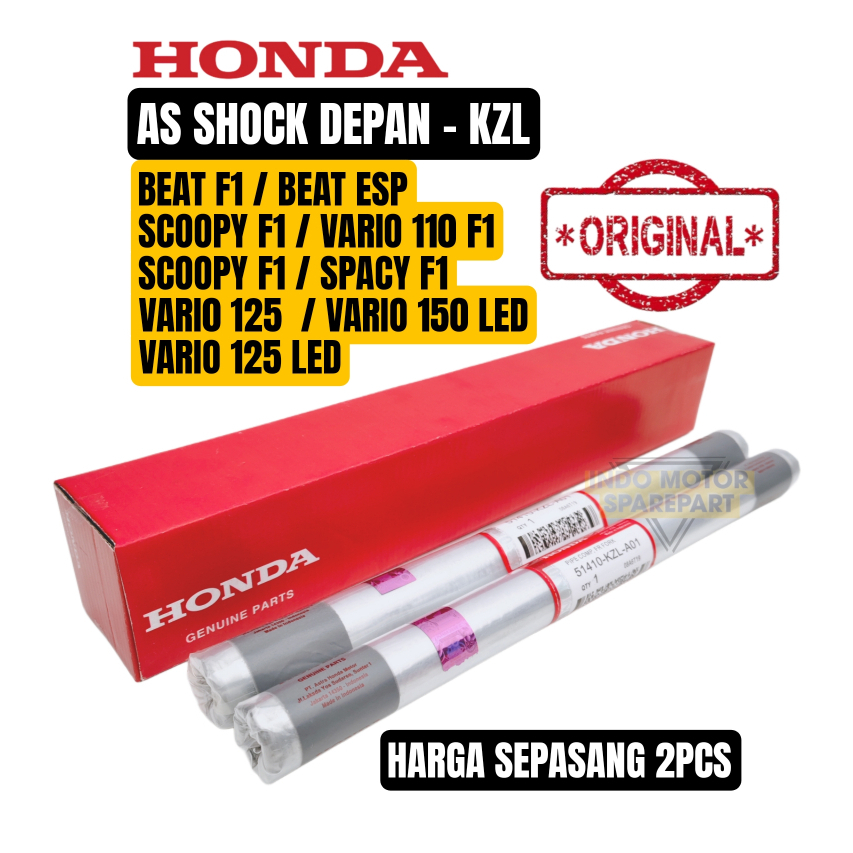 AS SHOCK DEPAN KZL HONDA BEAT,SCOOPY,VARIO125,VARIO 125 LED,VARIO 150 LED ASLI ORIGINAL AHM