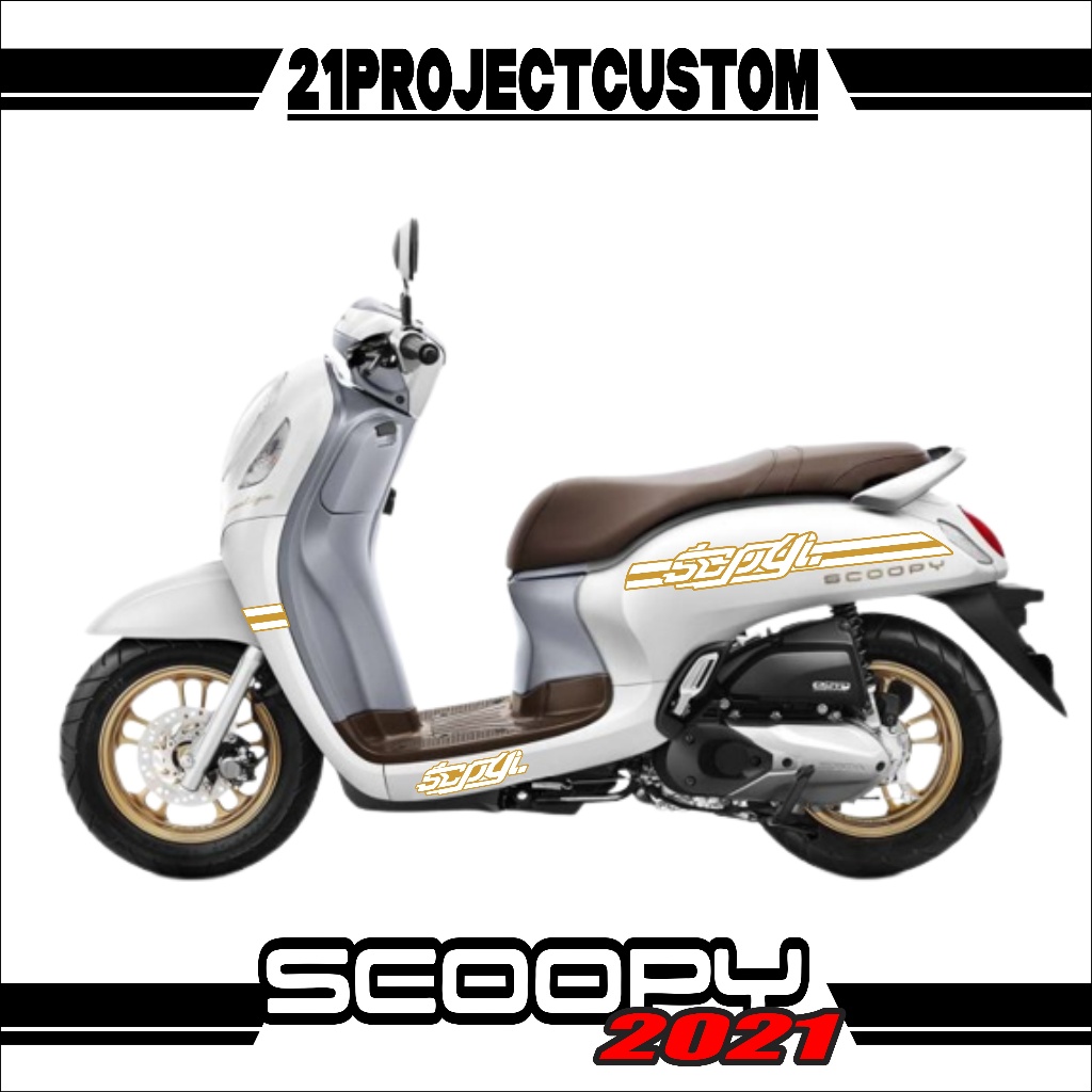05 STIKER STRIPING HONDA SCOOPY 2021 DESAIN THAILAND LOOK