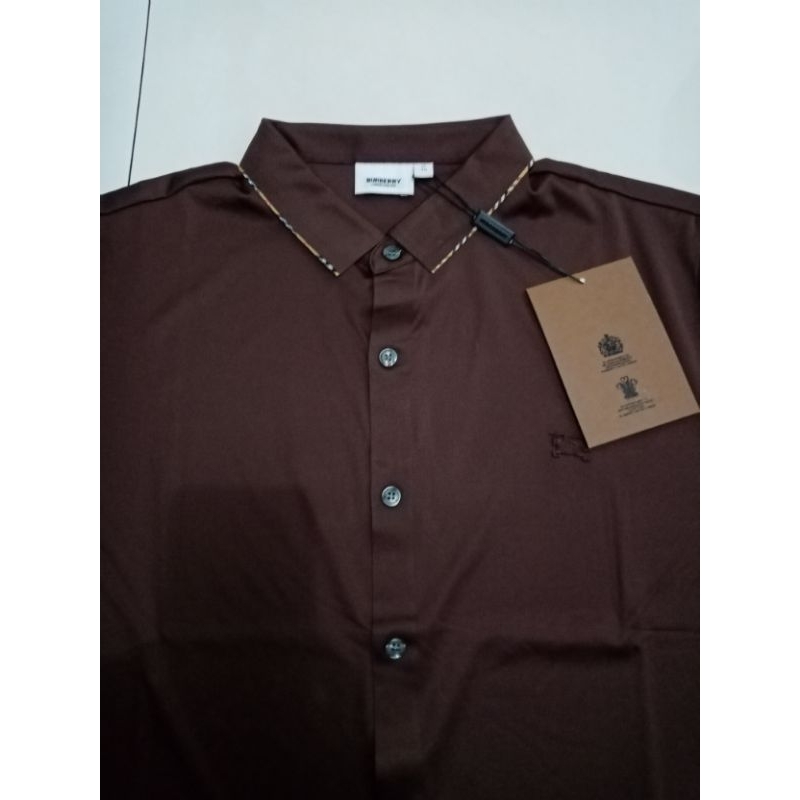 kemeja lengan pendek Burberry... original