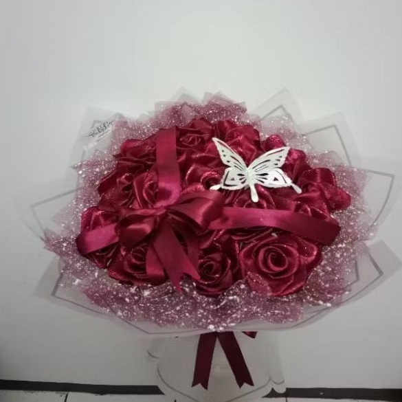 

bucket pita satin untuk ulang tahun/gradu/dll.