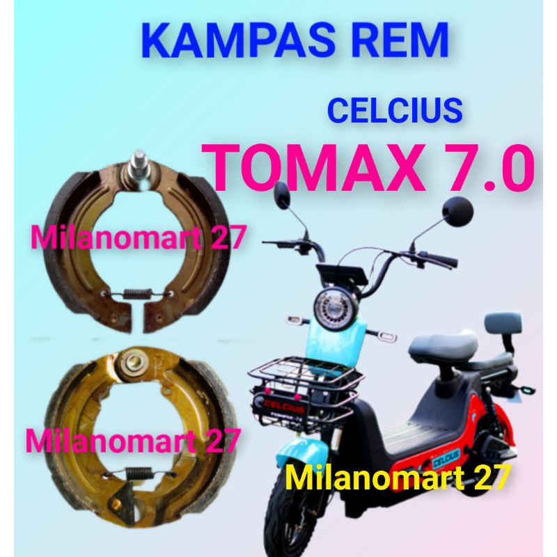 kampas rem Celcius tomax 7.0 kampas rem sepeda listrik CELCIUS TOMAX 7.0