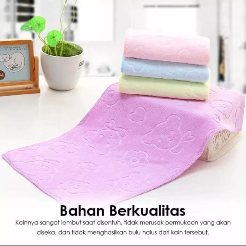 Handuk mandi kecil motif / Handuk muka lembut