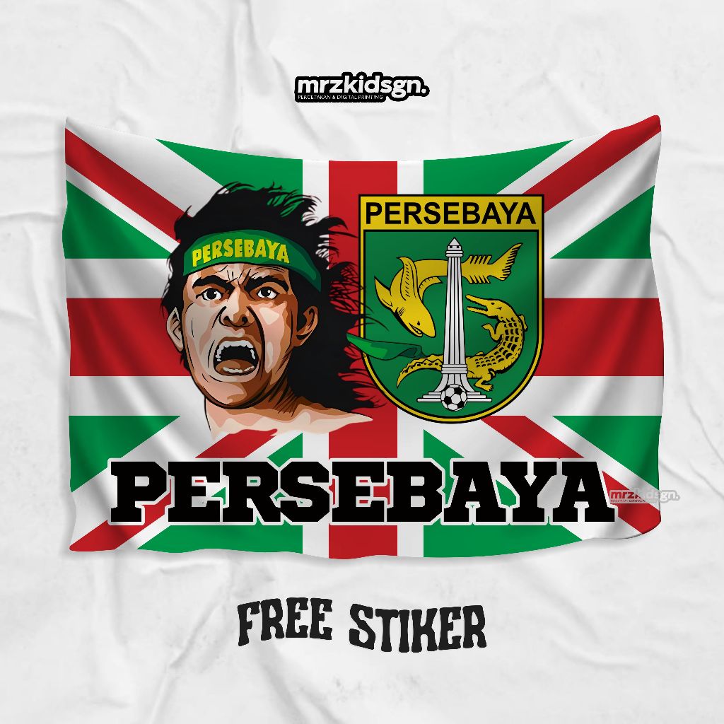 BENDERA PERSEBAYA ULTRAS BONEK MANIA FREE STIKER