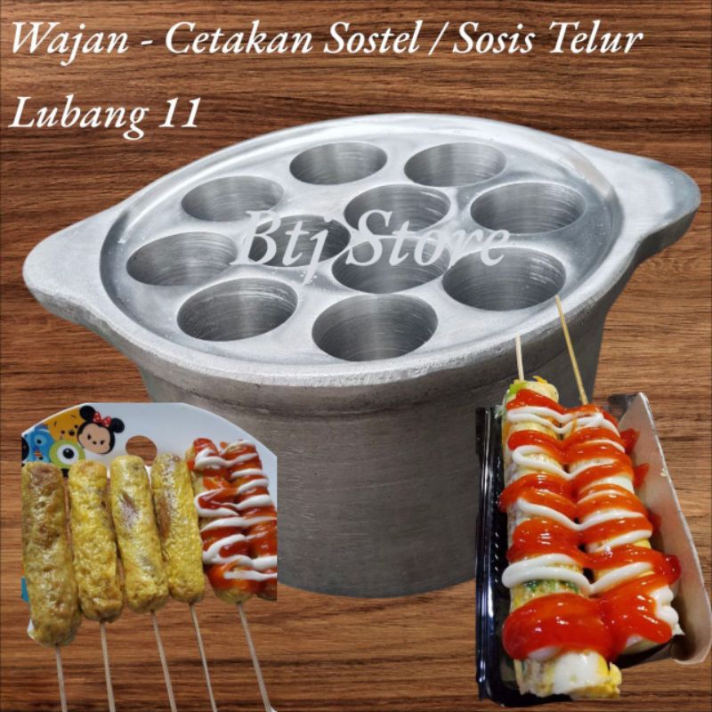 Cetakan Sostel cetakan sosis telur cetakan Sostel mini wajan Sostel wajan sosis telur wajan Sostel m