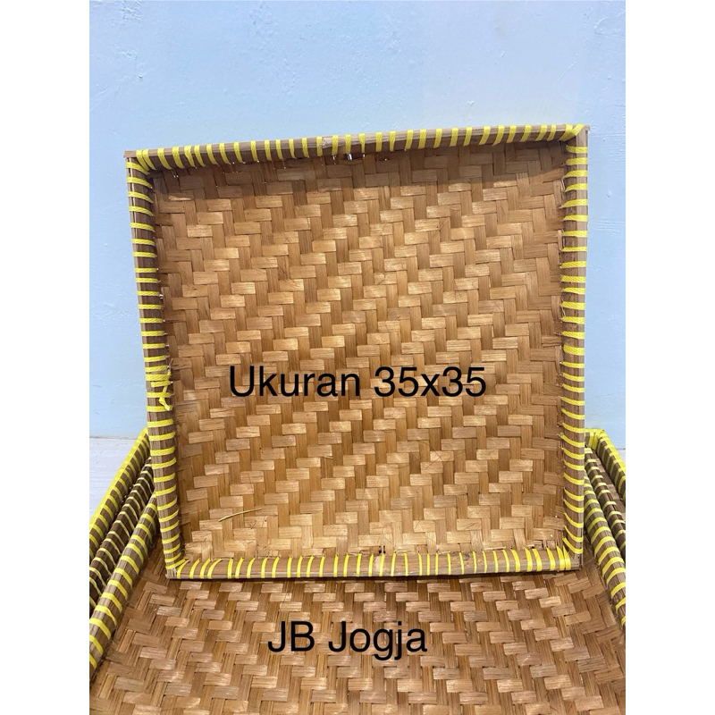 Tampah Kotak 35 X 35 Tampah Bambu Kotak