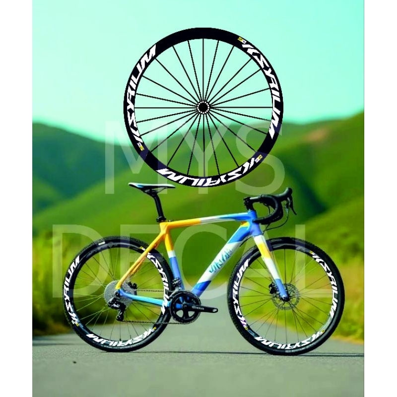 Stiker velg fixie Kysrium 4 cm