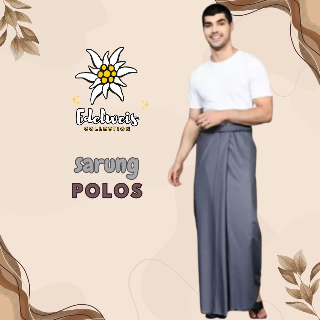 Sarung Pria - Sarung Katun Polos | Sarung Polos Pria