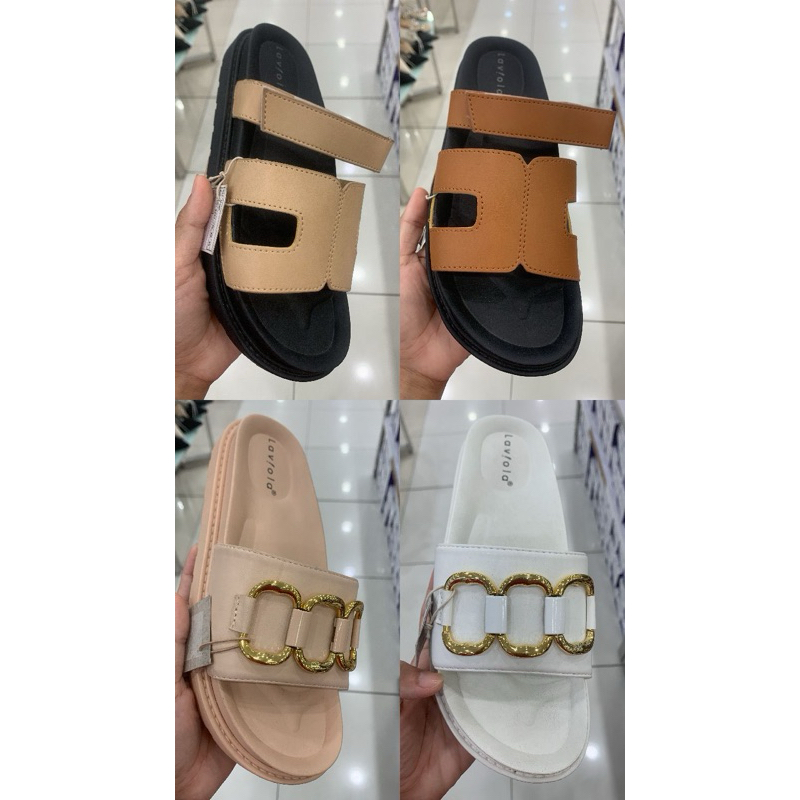 sandal cewek dewasa model slip on brand laviola