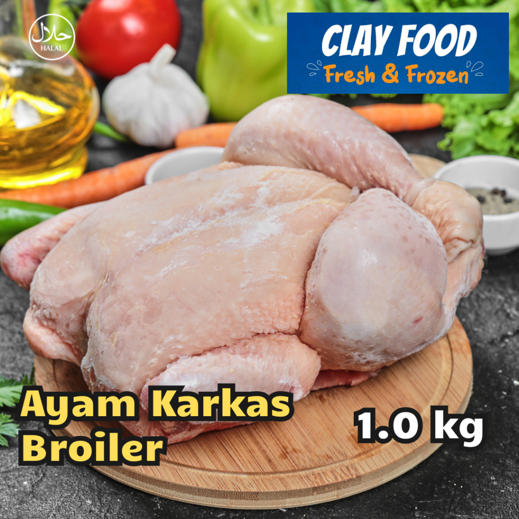 

Ayam Karkas Broiler Frozen Segar Utuh 0.3kg/0.4kg/0.5kg/0.6kg/0.7kg/0.8kg/0.9kg/1kg/1.1kg/1.2kg/1.3kg Daging Ayam Halal Tanpa Pengawet Praktis