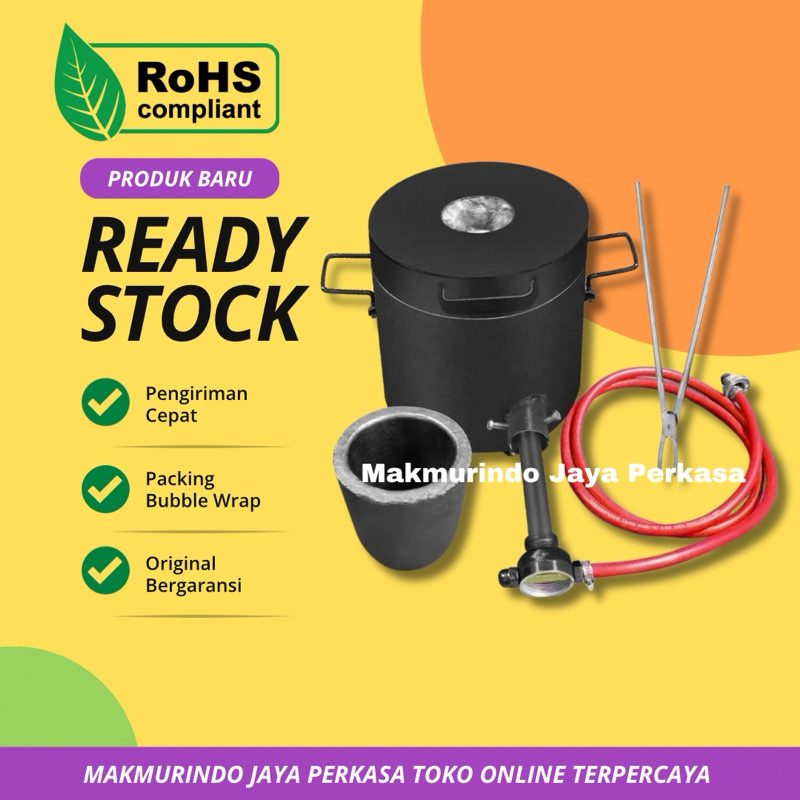 Melting Furnace Tin Silver Copper Aluminium Melting Gas Gold Melting Furnace 10 KG