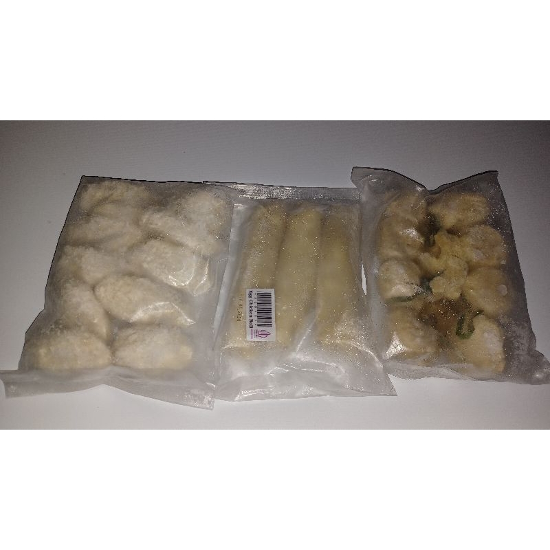 

bento frozen eggroll,shrimproll, kaki naga, ekado