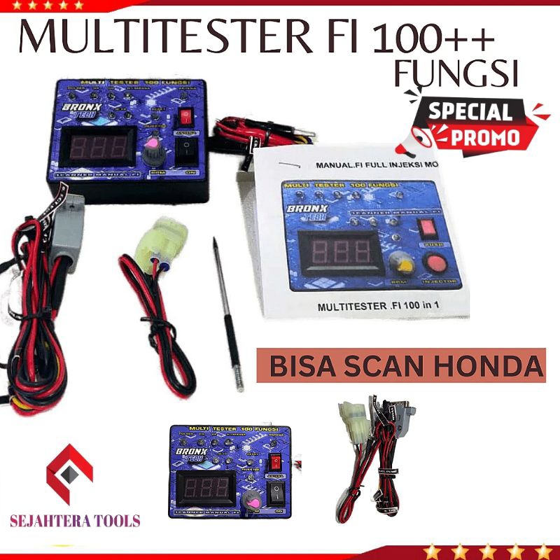 Multitester Injeksi 100 FUNGSI | Tester injektor | Scanner manual FI