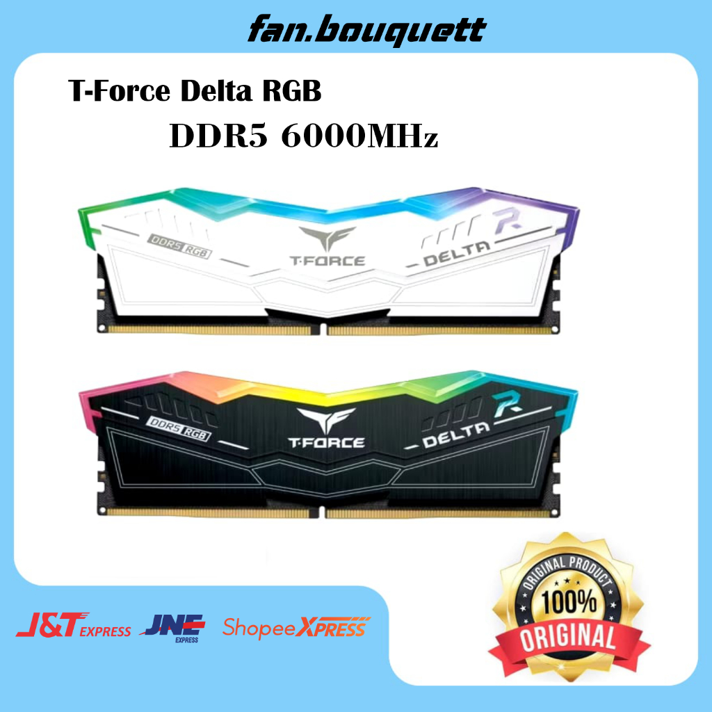 Ram T-Force Delta RGB DDR5 16GB (2X8GB) 6000Mhz - RGB DDR5 16GB